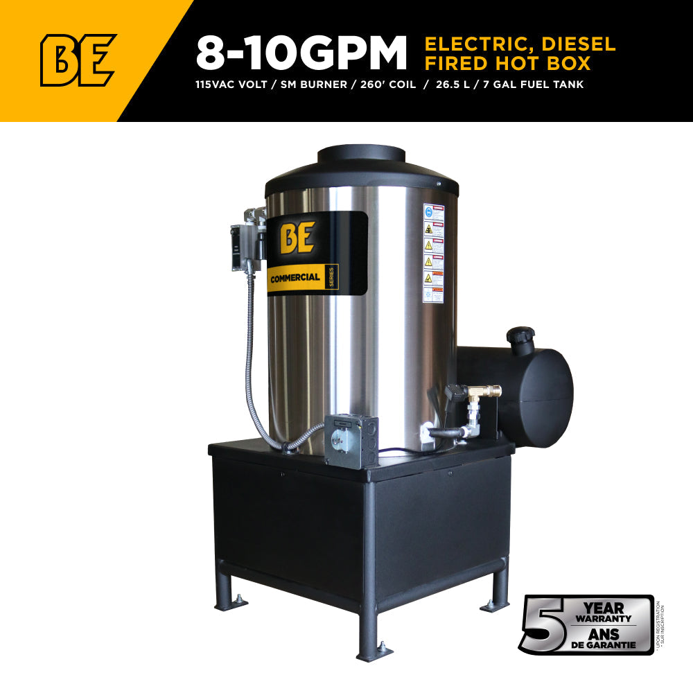 115 volt, 8-10 GPM Diesel Fired Hot Box - 99115V