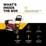 3,100 PSI 3.1GPM Cold Water Gas Pressure Washer Honda GX200 and CP Triplex Pump on Aluminum Frame - B3165HAAS