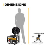 3,100 PSI 3.1 GPM Cold Water Gas Pressure Washer with Honda GX200 Engine and CP Triplex Pump on Roll Cage Frame with Hose Reel - B3165HRAS
