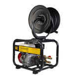 3,100 PSI 3.1 GPM Cold Water Gas Pressure Washer with Honda GX200 Engine and CP Triplex Pump on Roll Cage Frame with Hose Reel - B3165HRAS