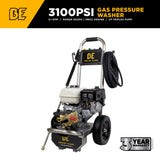 3,100 PSI 3.1 GPM Cold Water Gas Pressure Washer with Honda GX200 Engine and CP Triplex Pump on Stainless Steel Frame - B3165HSAS