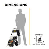 3,100 PSI 3.1 GPM Cold Water Gas Pressure Washer with Honda GX200 Engine and CP Triplex Pump on Stainless Steel Frame - B3165HSAS