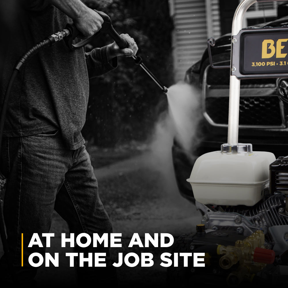 3,100 PSI 3.1 GPM Cold Water Gas Pressure Washer with Honda GX200 Engine and CP Triplex Pump on Stainless Steel Frame - B3165HSAS