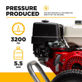 3,200 PSI 5.5 GPM Cold Water Gas Pressure Washer - B3213HABAS