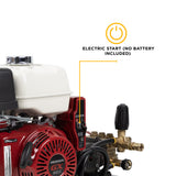 3,200 PSI 5.2 GPM Truck Mount Cold Water Gas Pressure Washer with Honda GX390 Electric Start Engine and CP Belt Drive Triplex Pump - B3213HETBAS