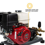 3,200 PSI 5.5 GPM Truck Mount Cold Water Gas Pressure Washer with Honda GX390 Engine and CP Belt Drive Triplex Pump - B3213HTBAS