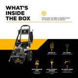 3,400PSI 2.5GPM Cold Water Gas Pressure Washer Powerease 223cc Engine and CP Axial Pump - B3475PX