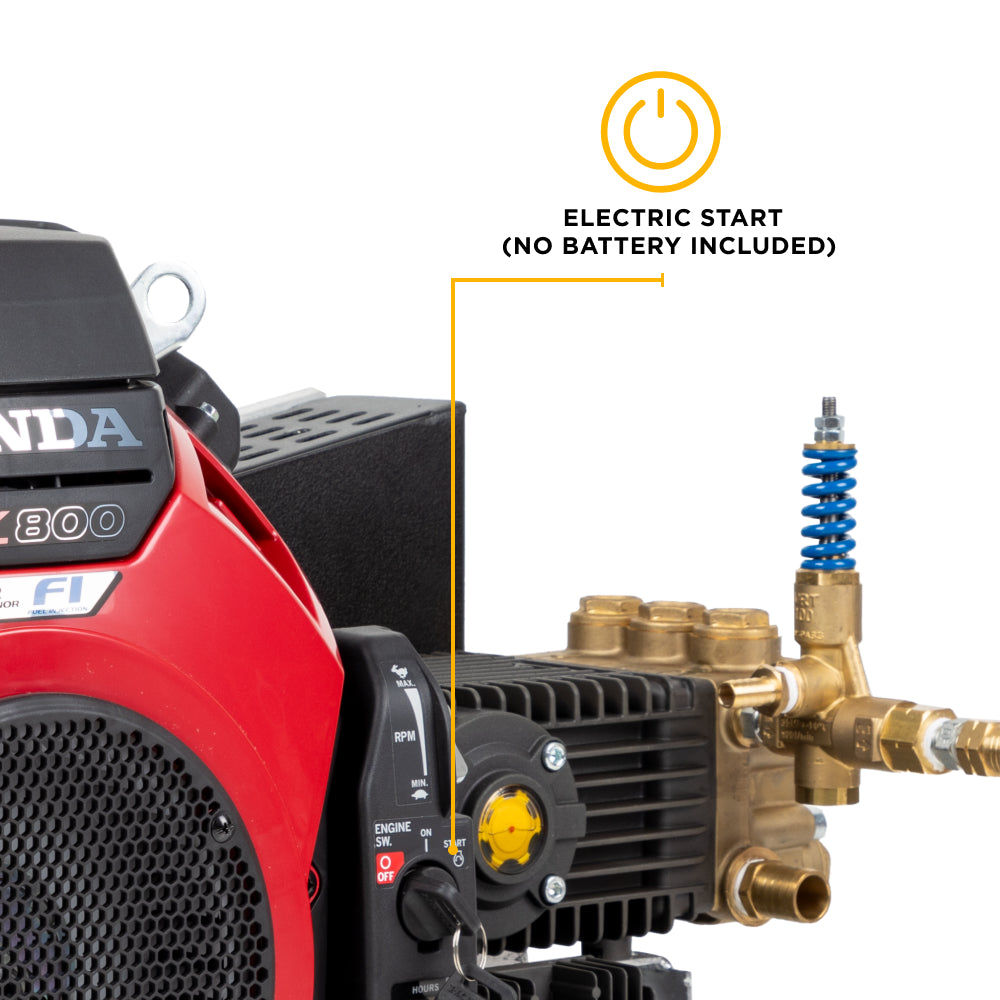 4,200 PSI 8.5 GPM Truck Mount Cold Water Gas Pressure Washer - B3528HETBGS