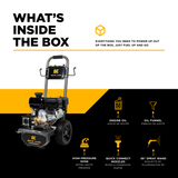 3,800 PSI 2.5 GPM Cold Water Gas Pressure Washer PowerEase R225 Engine and CP Triplex Pump - B3875PA