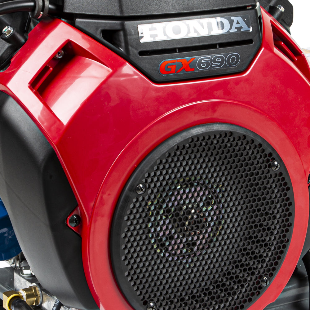 4,000 PSI 8.2 GPM Truck Mount Cold Water Gas Pressure Washer with Honda GX690 Electric Start Engine and General Belt Drive Triplex Pump - B4024HETBGS