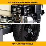 4,200 PSI 4.2 GPM Cold Water Gas Pressure Washer with Honda GX390 Engine and CP Triplex Pump on Aluminum Frame - B4213HAAS