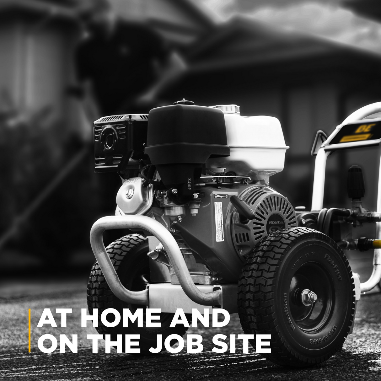 4,200 PSI 4.2 GPM Cold Water Gas Pressure Washer with Honda GX390 Engine and General Belt Drive Triplex Pump on Aluminum Frame - B4213HABGS