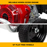4,200 PSI 4.2 GPM Cold Water Gas Pressure Washer Honda GX390 Engine and General Triplex Pump on Aluminum  Frame - B4213HAGS