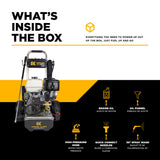 4,200 PSI 4.2 GPM Cold Water Gas Pressure Washer with Honda GX390 Electric Start Engine and CP Triplex Pump on Stainless Steel Frame - B4213HESAS
