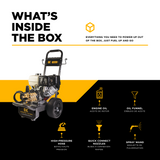 4,200 PSI 4.2 GPM Cold Water Gas Pressure Washer Honda GX390 Engine and General Triplex External Unloader Pump - B4213HGS