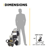 4,200 PSI 4.2 GPM Cold Water Gas Pressure Washer with Honda GX390 Engine and CP Triplex Pump on Stainless Steel Frame - B4213HSAS