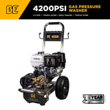 4,200 PSI 4.2GPM Cold Water Gas Pressure Washer Honda GX390 Engine and General Triplex Pump on Stainless Steel Frame - B4213HSGS