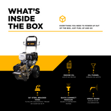 4,200 PSI 4.2GPM Cold Water Gas Pressure Washer Honda GX390 Engine and General Triplex Pump on Stainless Steel Frame - B4213HSGS