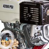 4,200 PSI 4.2 GPM Cold Water Gas Pressure Washer Honda GX390 Engine and CAT Triplex Pump on Stainless Steel Frame - B4213HSJ