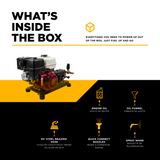 4,200 PSI 4.2 GPM Truck Mount Cold Water Gas Pressure Washer with Honda GX390 Engine and General Belt Drive Triplex Pump - B4213HTBGS