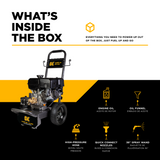 4,400 PSI 4.2 GPM Cold Water Gas Pressure Washer Powerease 420cc Engine and CP Triplex Pump - B4415PA