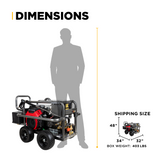 5,000 PSI 5.0 GPM Cold Water Gas Pressure Washer with Honda GX690 Engine and Comet Belt Drive Triplex Pump on Roll Cage Frame - PE-5024HWEBCOM