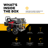5,000 PSI 5.0 GPM Cold Water Gas Pressure Washer with Honda GX690 Engine and Comet Belt Drive Triplex Pump on Roll Cage Frame - PE-5024HWEBCOM