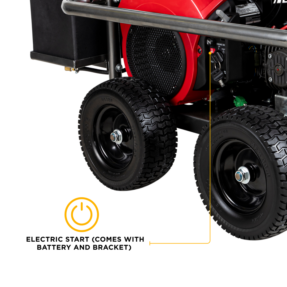 5,000 PSI 5.0 GPM Cold Water Gas Pressure Washer with Honda GX690 Engine and Comet Belt Drive Triplex Pump on Roll Cage Frame - PE-5024HWEBCOM