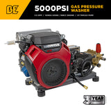 5,100 PSI 5.5 GPM Truck Mount Cold Water Gas Pressure Washer with Honda GX690 Electric Start Engine and CP Belt Drive Triplex Pump - B5024HETBAS