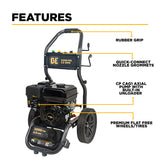 3,200PSI 2.5GPM Cold Water Gas Pressure Washer Powerease 212cc Engine and CP Axial Pump - BE327PX