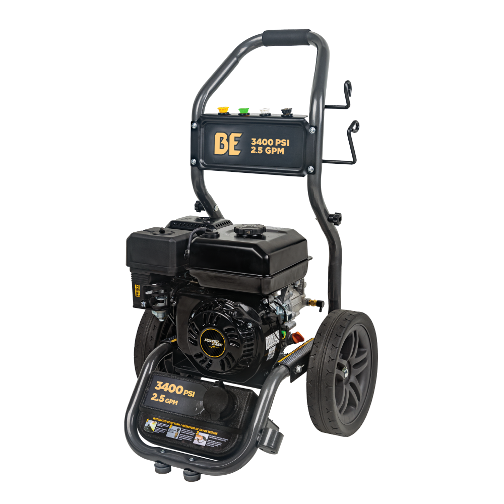 3,400PSI 2.5GPM Cold Water Gas Pressure Washer Powerease 223cc Engine and CP Axial Pump - BE3475PX