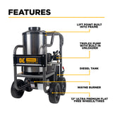 1,500 PSI 2.0 GPM Hot Water Pressure Washer with TechTop Motor and CP Triplex Pump - HW152EA