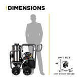 2,000 PSI - 3.5 GPM Hot Water Electric Pressure Washer with Triplex Pump - HW205EBA