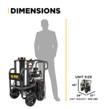 3,600 PSI - 2.5 GPM Hot Water Pressure Washer - HW3665HA