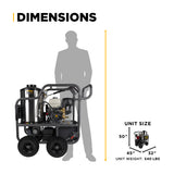 4,200 PSI - 4.2 GPM Hot Water Pressure Washer with Honda GX390 Engine and CP Triplex Pump - HW4213HA