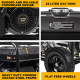 12,500 Watt Tri-Fuel Generator - BE12500T