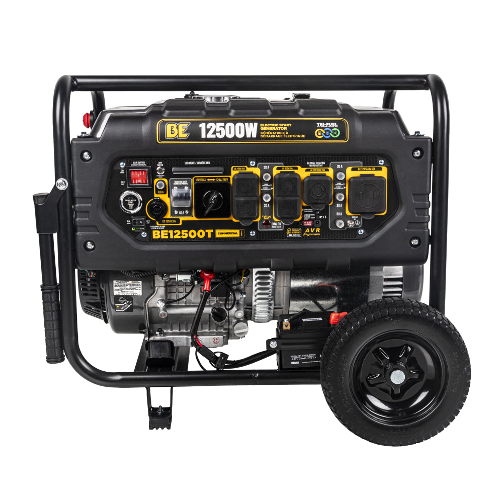 12,500 Watt Tri-Fuel Generator - BE12500T