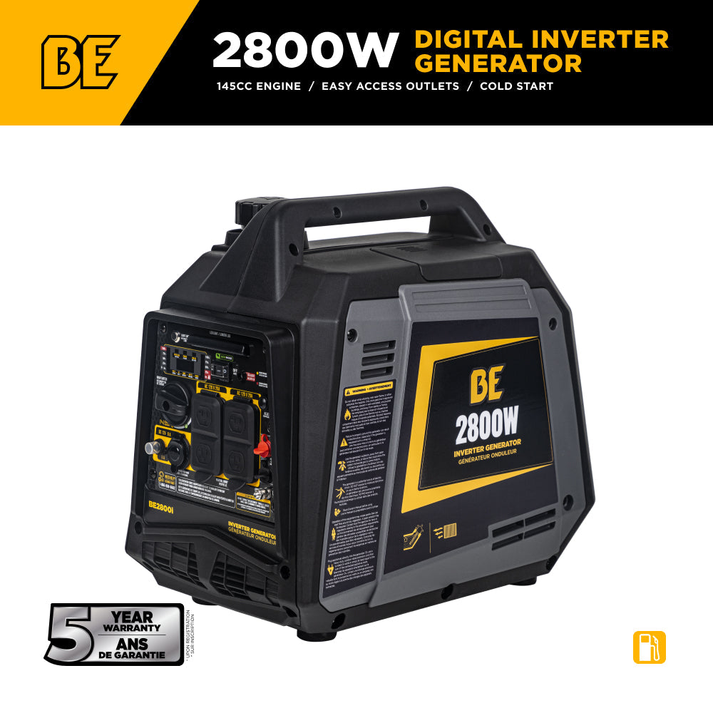 2,800 Watt Digital Inverter Generator - BE2800I