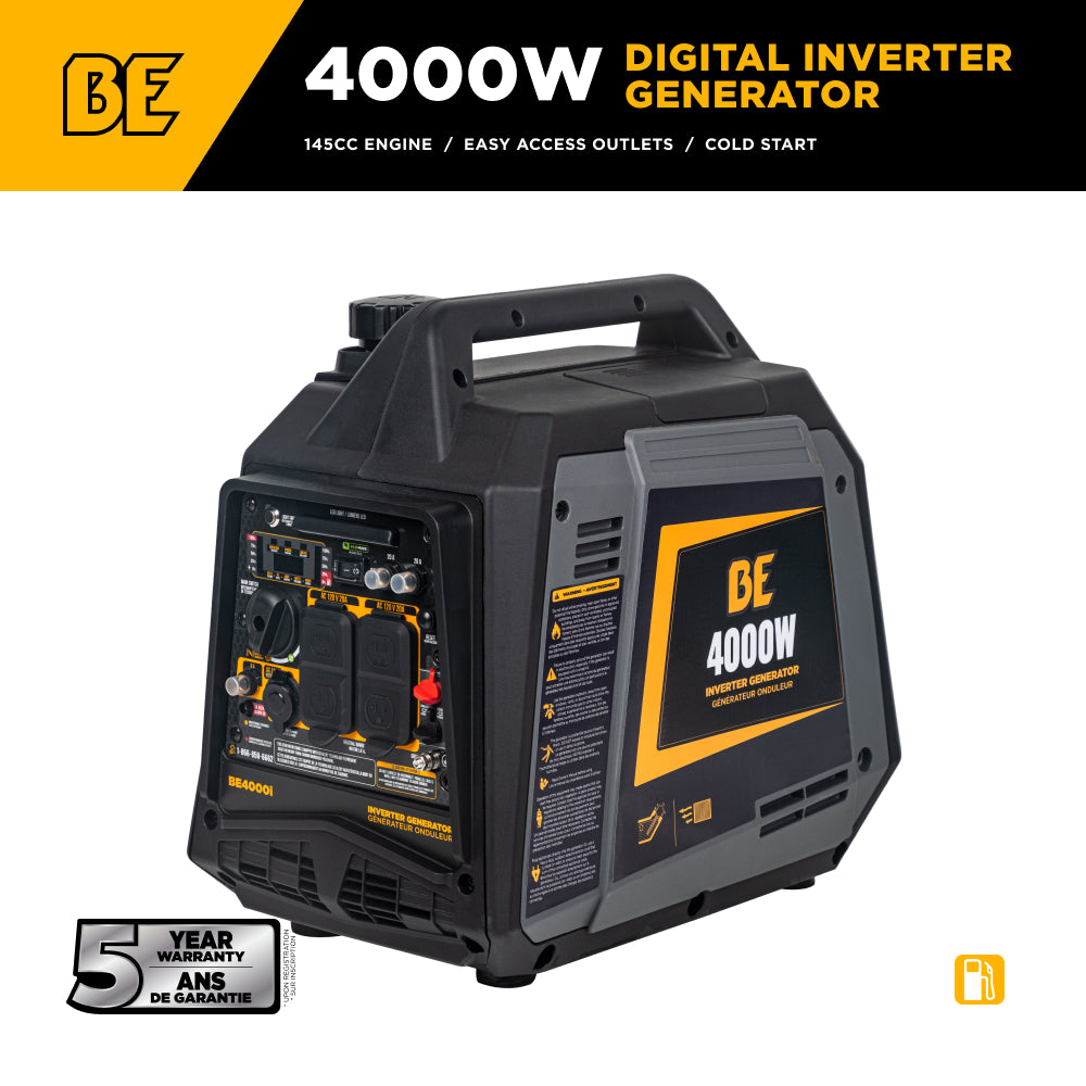 4,000 Watt Digital Inverter Generator - BE4000I