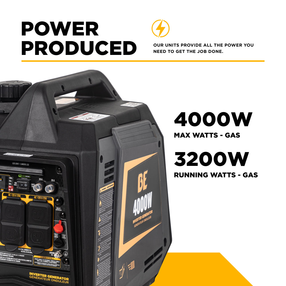 4,000 Watt Digital Inverter Generator - BE4000I