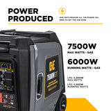 7,500 Watt Dual-Fuel Digital Inverter Generator - BE7500ID