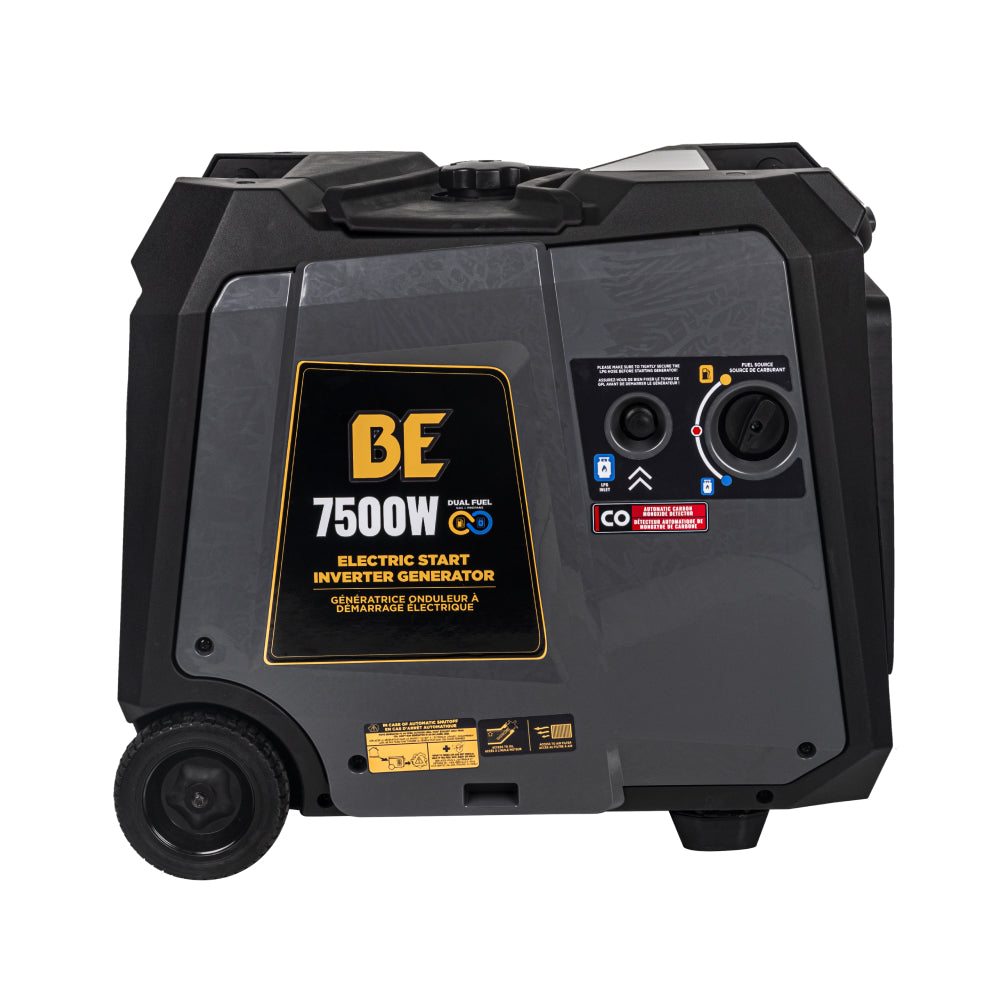 7,500 Watt Dual-Fuel Digital Inverter Generator - BE7500ID