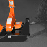 MechMaxx 3-Point PTO Stump Grinder & Wood Chipper Bundle – Orange