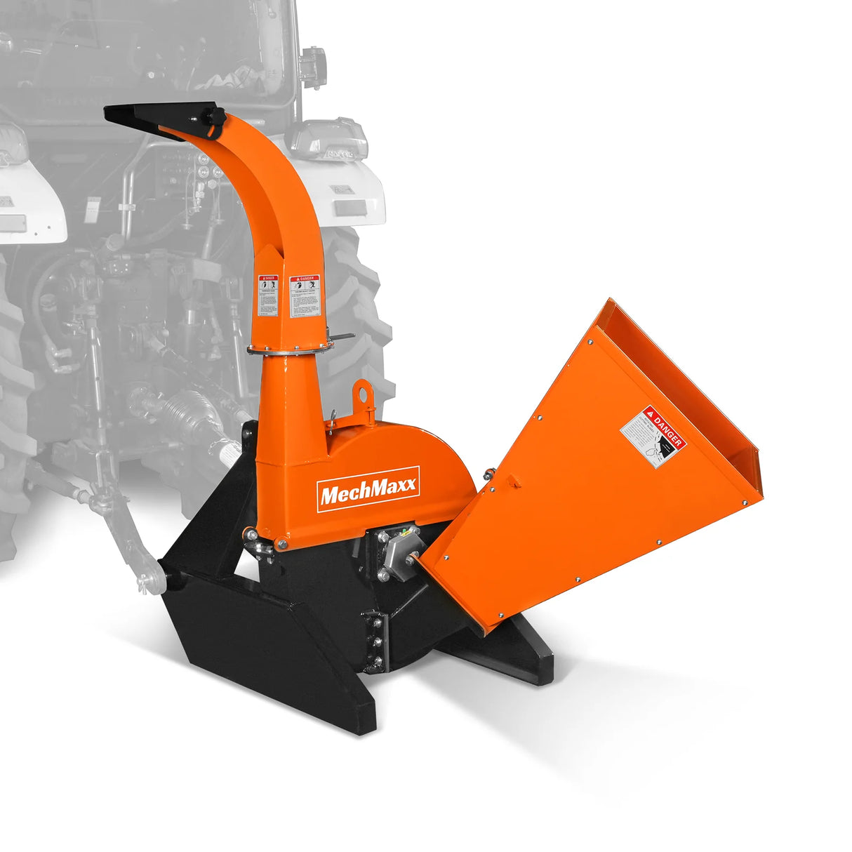 MechMaxx 3-Point PTO Stump Grinder & Wood Chipper Bundle – Orange