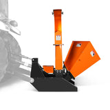 MechMaxx 3-Point PTO Stump Grinder & Wood Chipper Bundle – Orange