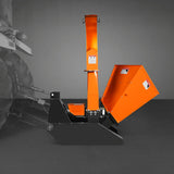MechMaxx 3-Point PTO Stump Grinder & Wood Chipper Bundle – Orange