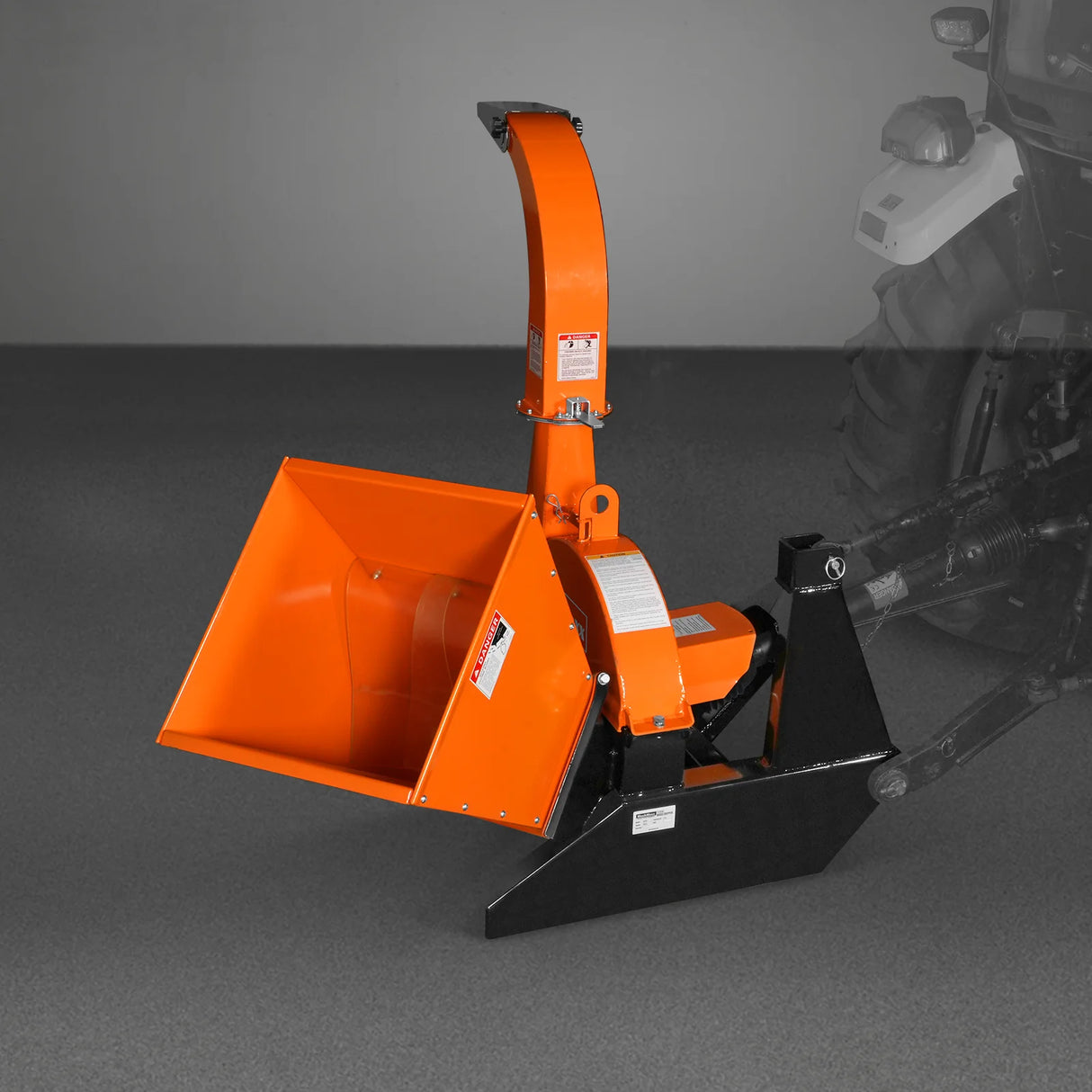 MechMaxx 3-Point PTO Stump Grinder & Wood Chipper Bundle – Orange