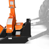 MechMaxx 3-Point PTO Stump Grinder & Wood Chipper Bundle – Orange