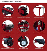 Boss Industrial 32 Ton Gas Log Splitter Bundle WD32T-BND