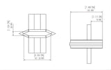 Boss Industrial 4-Way Cross Wedge CW-D3